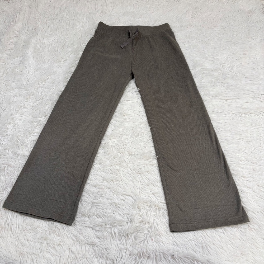 Crewcuts NWT Girls' cozy rib wide-leg pant in grey